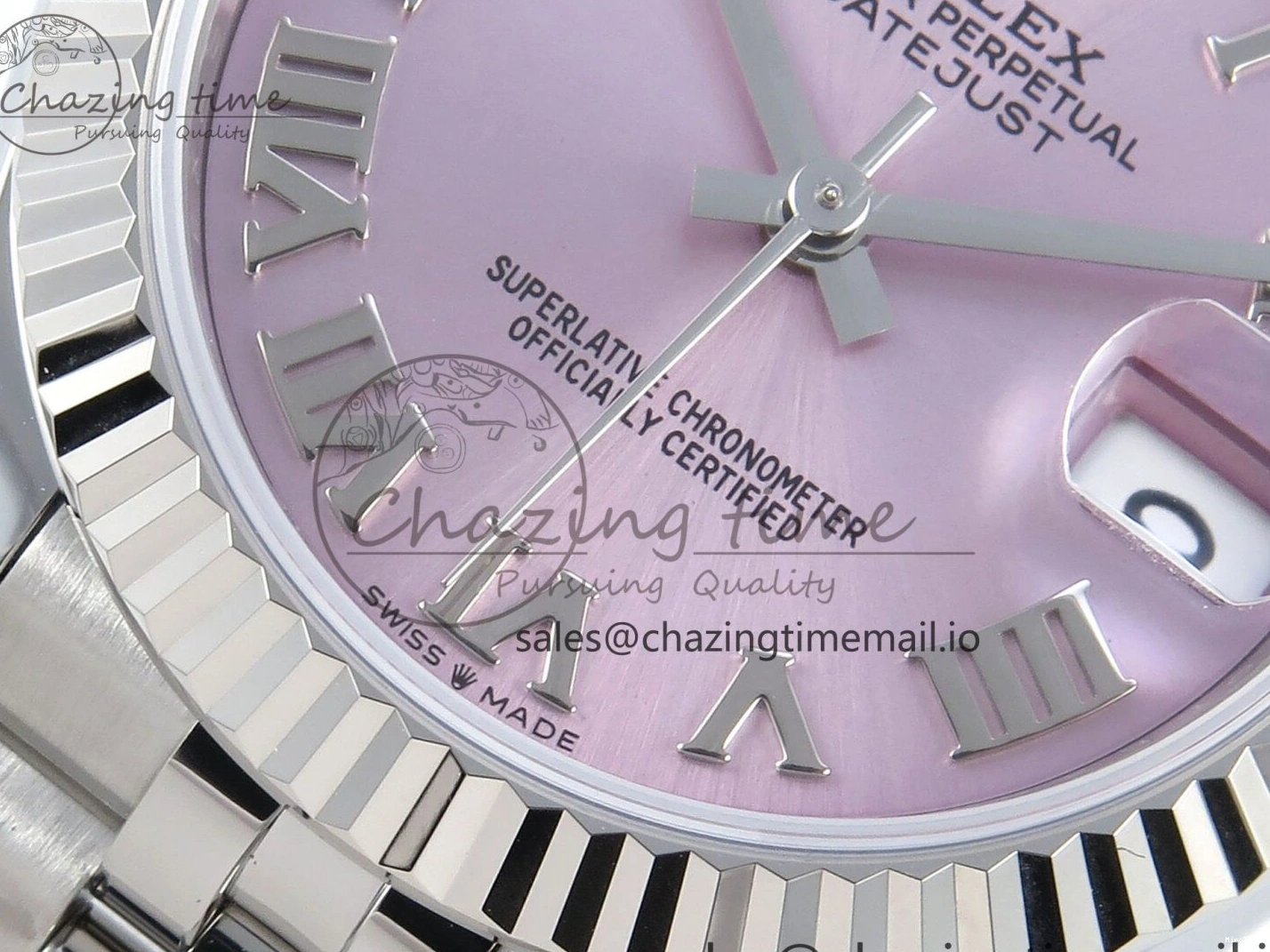 MiroTime 0216 Upgraded DateJust 31 278274 ARF 1:1 Best Edition 904L Steel Pink Roman Dial on SS Jubilee Bracelet ETA 532